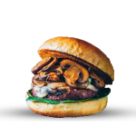 Mozzarella & Mushroom Burger 